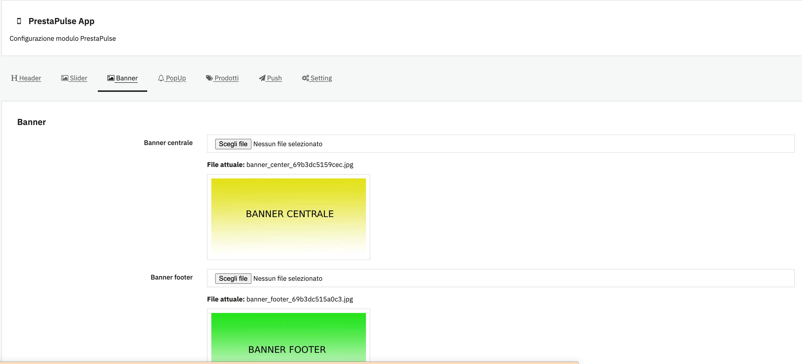 Modulo PrestaPulse per PrestaShop gestione app mobile